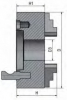 Четырехкулачковый токарный патрон Optimum 160 мм Camlock ASA D1-4" с независимым зажатием, рис.4