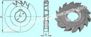 Фреза дисковая 3-х сторонняя  80х 6х27, Z=10 Т15К6 с разнонаправл.зубьями "CNIC"