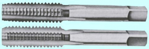 Метчик 1 5/8" BSF 55° 9ХС дюймовый, ручной, комплект из 2-х шт. ( 8 ниток/дюйм) "CNIC"