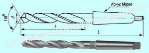 Сверло d 30,8  к/х Р9