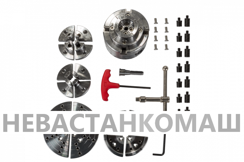 CK-3.75Z/S1 95мм 4-х кулачковый токарный патрон по дереву в наборе (59500061), рис.1